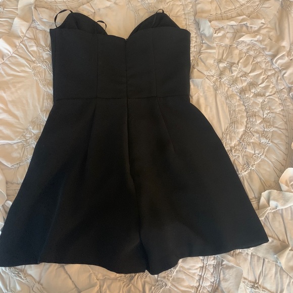 Amanda Uprichard Cherri Romper in black - Picture 4 of 5